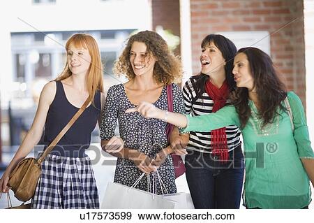 4 Girls on shoping tour View Large Photo Image Stock Photo - 4 Girls on shoping tour. Fotosearch