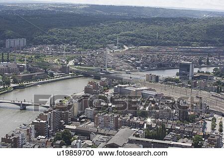 Aerial view of Liege View Large Photo Image Stock Image - Aerial view of Liege. Fotosearch