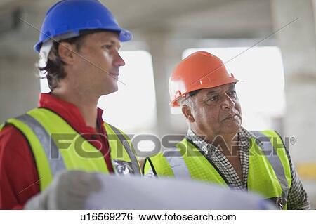 Architect and builder View Large Photo Image Stock Photograph - Architect and builder. Fotosearch