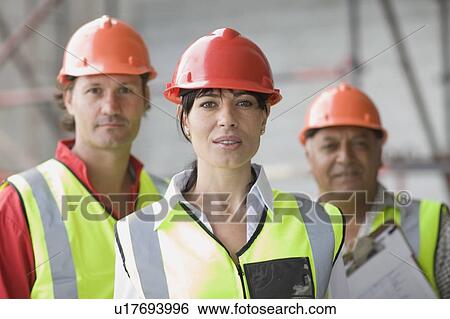 Architect and building workers View Large Photo Image Stock Photograph - Architect and building workers. Fotosearch