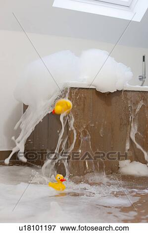 Bath tub overflowing View Large Photo Image Stock Photo - Bath tub overflowing. Fotosearch
