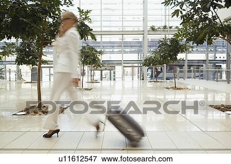 Business woman with suitcase View Large Photo Image Stock Photo - Business woman with suitcase. Fotosearch