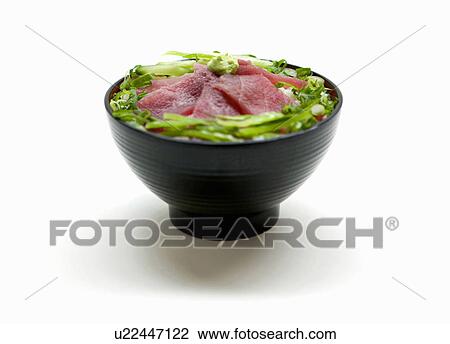 Close up of bowl of Japanese food View Large Photo Image Stock Image - Close up of bowl of Japanese food. Fotosearch