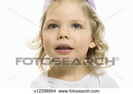 Picture - Close up of girl smiling. Fotosearch