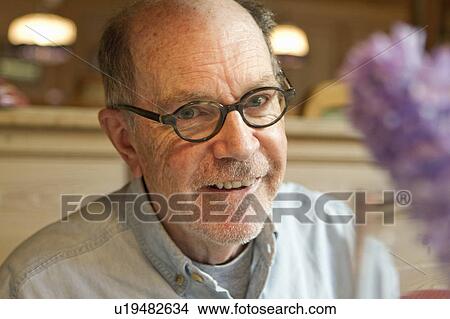Picture - Close up of older man smiling. Fotosearch