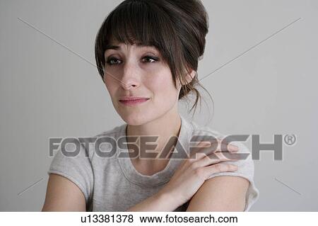 Stock Photo - Close up of sad woman. Fotosearch