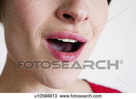 Close up of woman singing View Large Photo Image Stock Image - Close up of woman singing. Fotosearch