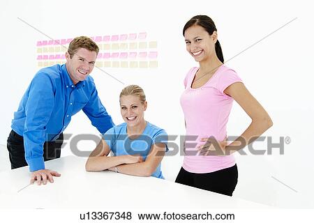 Confident business team View Large Photo Image Stock Photo - Confident business team. Fotosearch