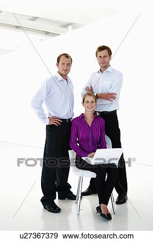 Stock Photo - Confident business team. Fotosearch