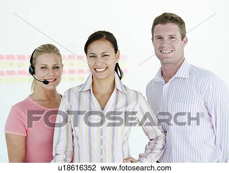 Confident sales team View Large Photo Image Stock Image - Confident sales team. Fotosearch