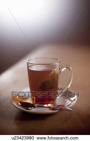 Stock Image - Cup with hot Tea. Fotosearch