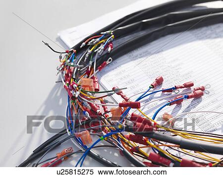 Stock Photography - Detail of wiring loom cables. Fotosearch