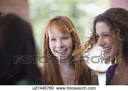 Stock Photo - Girl friend having great fun. Fotosearch
