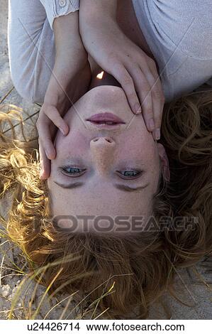 Picture - Girl looking in camera. Fotosearch