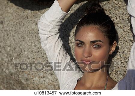 Girl looking in camera View Large Photo Image Stock Photo - Girl looking in camera. Fotosearch