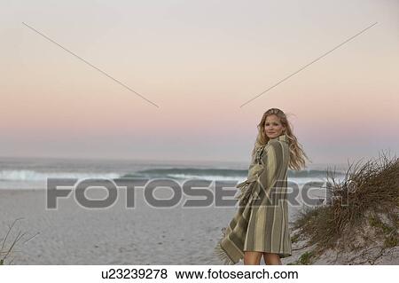 Girl on beach View Large Photo Image Stock Photo - Girl on beach. Fotosearch