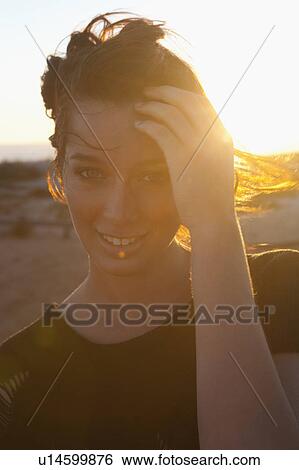 Girl smiling in camera View Large Photo Image Stock Photograph - Girl smiling in camera. Fotosearch