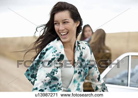 Stock Image - Girl smiling. Fotosearch