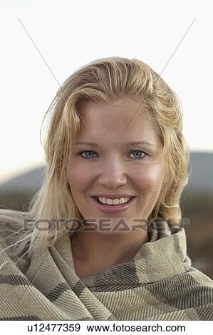Stock Photo - Girl smiling. Fotosearch