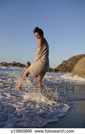 Girl splashing View Large Photo Image Stock Image - Girl splashing. Fotosearch