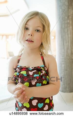 Stock Photo - Girl wearing bathing suit. Fotosearch