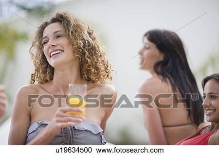 Girls party having fun View Large Photo Image Stock Image - Girls party having fun. Fotosearch