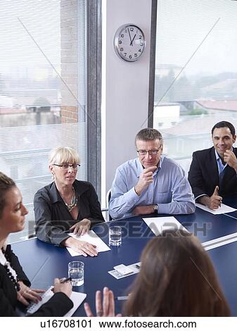 Stock Image - Group Meeting. Fotosearch