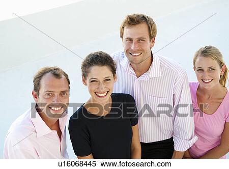 Stock Photography - Happy business team. Fotosearch