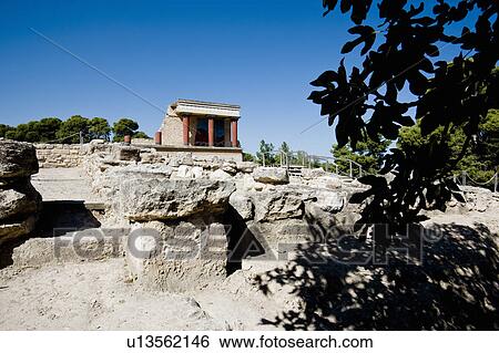 Stock Photograph - historic cretan temple . Fotosearch