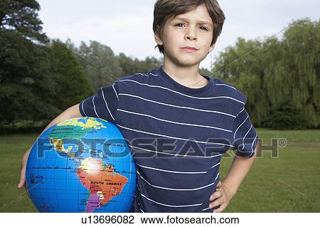 Stock Image - Kids in Garden. Fotosearch
