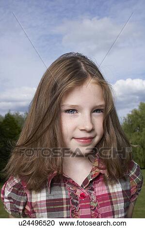 Stock Image - Kids in Garden. Fotosearch