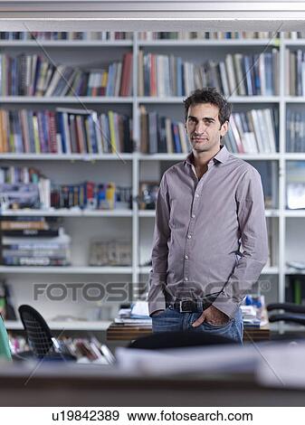 Stock Photo - Male architect in office. Fotosearch