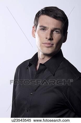 Stock Photography - Man in studio. Fotosearch