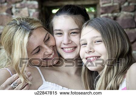 Mother and daughters portrait View Large Photo Image Stock Photography - Mother and daughters portrait. Fotosearch