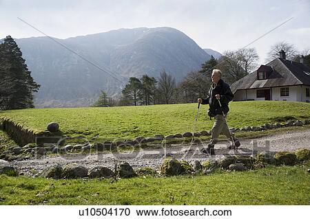 Stock Image - Off for a walk. Fotosearch