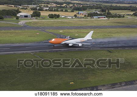 Stock Photography - Plane taking off. Fotosearch