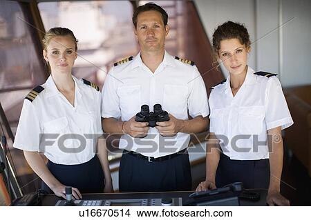 Portrai of a captain crew View Large Photo Image Picture - Portrai of a captain crew. Fotosearch