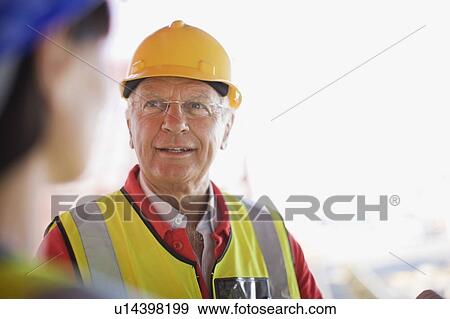 Portrait of a builder View Large Photo Image Stock Photo - Portrait of a builder. Fotosearch
