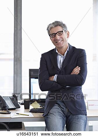 Stock Image - Portrait of a business man. Fotosearch