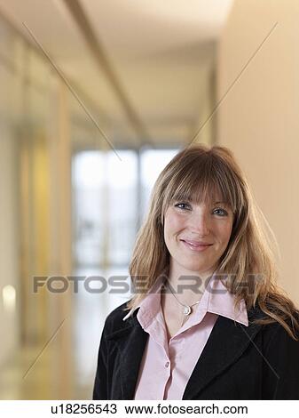 Stock Image - Portrait of a business woman. Fotosearch