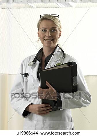 Picture - Portrait of a doctor. Fotosearch