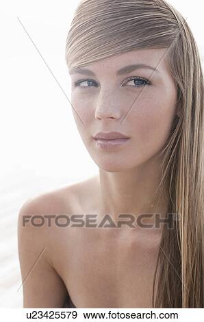Stock Photo - Portrait of a woman. Fotosearch