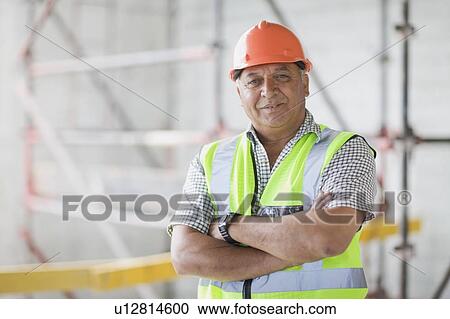 Stock Image - Portrait of an architect. Fotosearch
