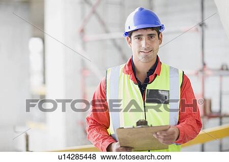 Stock Photo - Portrait of an architect. Fotosearch