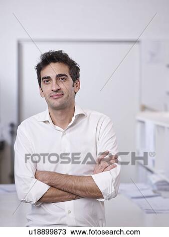 Stock Image - Portrait of Architect. Fotosearch