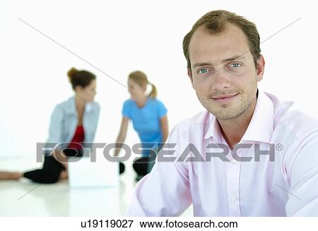 Portrait of confident business man View Large Photo Image Stock Photo - Portrait of confident business man. Fotosearch
