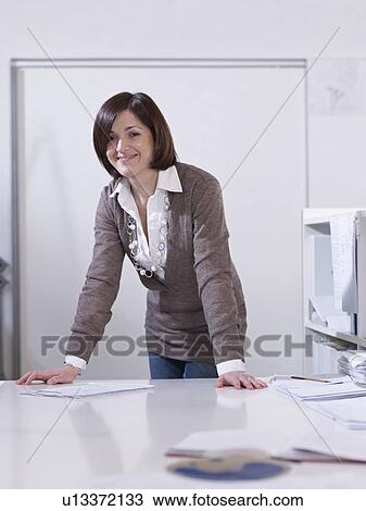 Stock Image - Portrait of individual Architect. Fotosearch