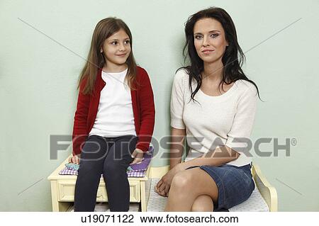 portrait of mother and daughter View Large Photo Image Stock Image - portrait of mother and daughter. Fotosearch