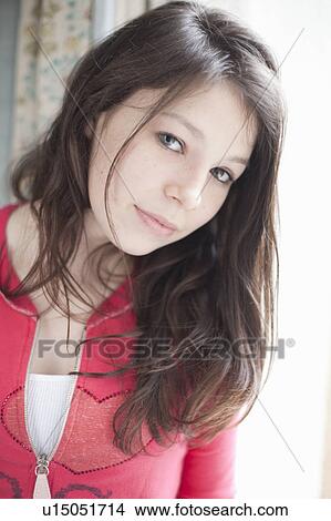Picture - portrait of teenage girl . Fotosearch