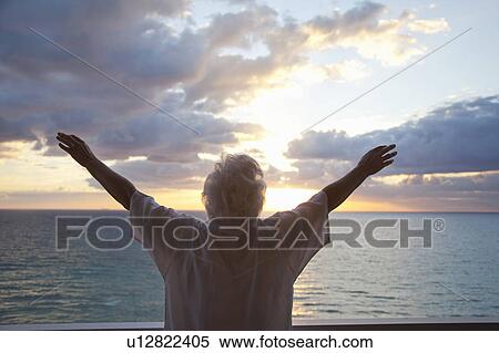 Senior Woman on the beach View Large Photo Image Stock Photography - Senior Woman on the beach. Fotosearch